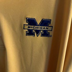 Men's Polo University of Michigan Maize Yellow